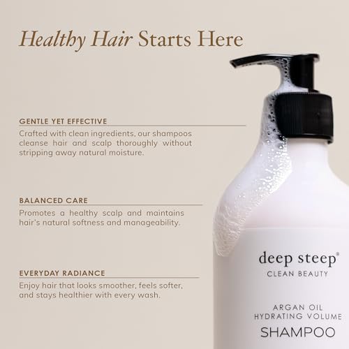 Deep Steep Nourishing Volume Shampoo 17 oz - Sulfate-Free Vegan Formula