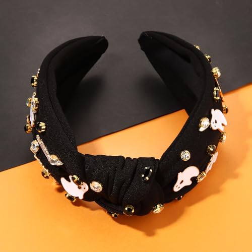 Ghost 5 Halloween Headband for Women - Beaded Pumpkin & Ghost