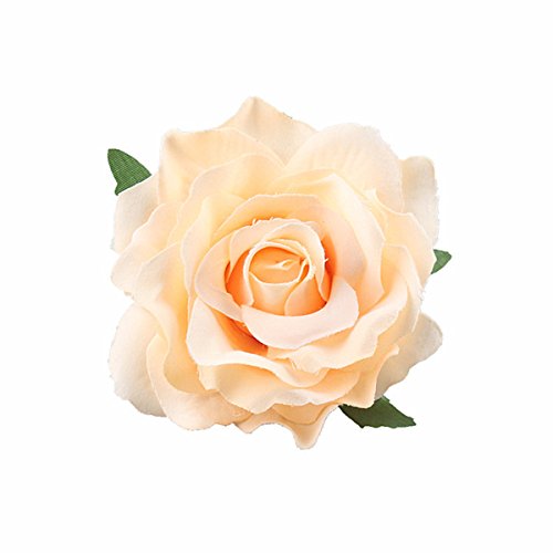 A-Mixed 10 Colors Womens Flower Hair Clips & Brooches for Bridal & Flamenco
