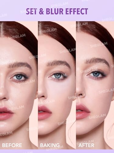 SHEGLAM Insta-Ready Powder Puff - Mauve Purple Makeup Tool for Touch-Ups