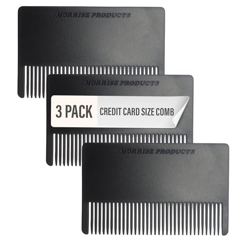 Mini Hair & Mustache Comb Kit - 3 Pack Anti-Static Beard Combs
