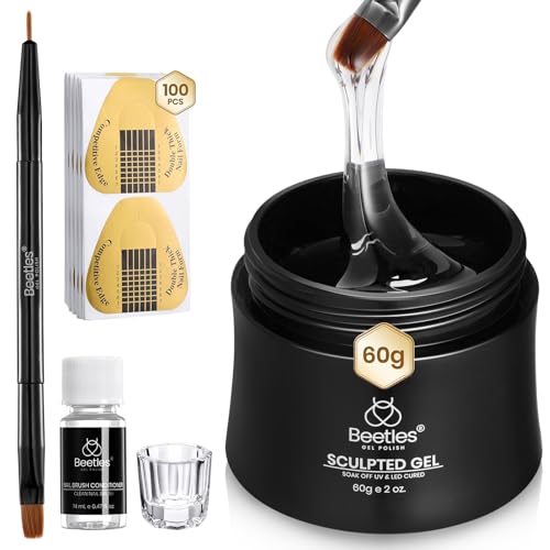 Beetles 60g Hard Builder Gel Kit for Nail Extension & Sculpting