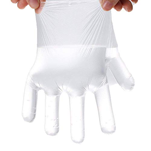 Disposable Plastic Hand Glove Mitt Covers for Paraffin Wax Therapy - Pack of 200