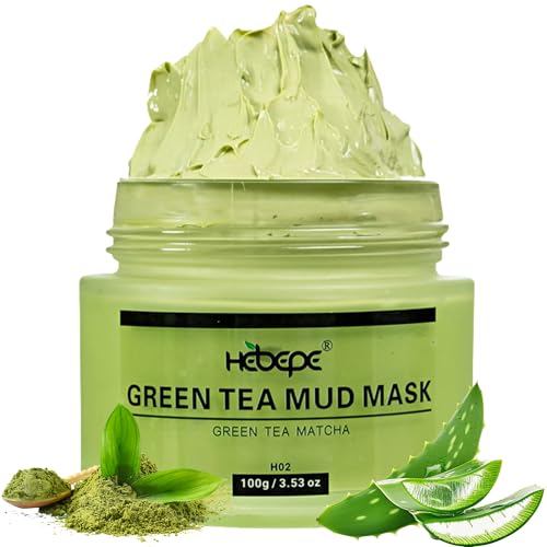 Matcha Green Tea Mud Mask with Volcanic Clay - 3.53 Oz