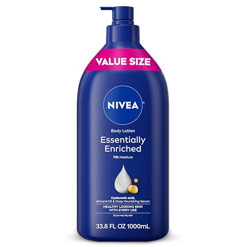 NIVEA Essentially Enriched Body Lotion for Very Dry Skin, 33.8 Fl Oz