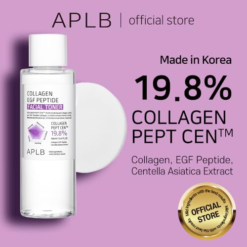 APLBCollagen EGF Peptide Toner - 19.8% Collagen + Centella Complex for Elasticity