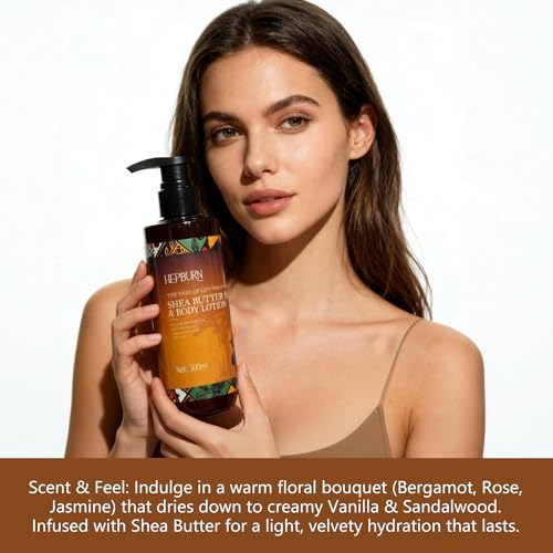HEPBURN Shea Butter Hand & Body Lotion 300ml – Deep Moisturizing Formula