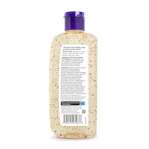 Amazon Basics Morning Fresh Facial Cleanser 8 oz (3-Pack) with Ginseng & Vitamin C