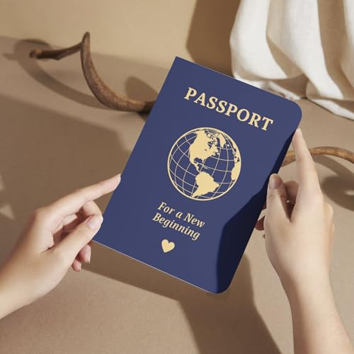Funny Farewell Guest Book with Fake Passport for Coworkers