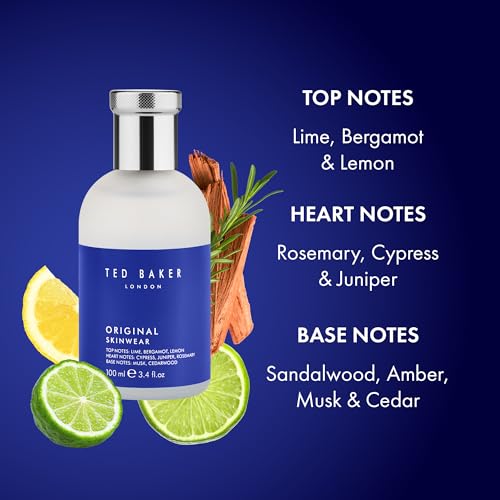 Ted Baker Original Skinwear Men's Eau De Toilette 3.38 fl oz - Woody Aromatic Fragrance