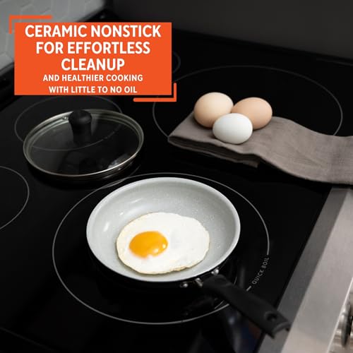 IMUSA 6.3-Inch Ceramic Egg Pan - Lightweight Nonstick Cookware