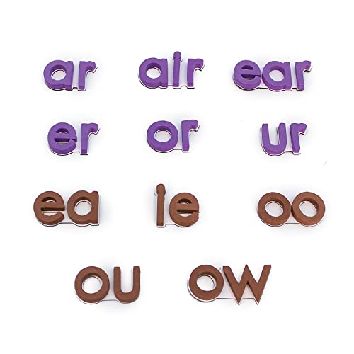 Rainbow Vowels Magnetic Learning Set - 28 Pieces for Kids