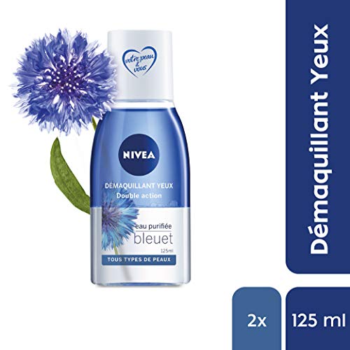 NIVEA Double Action Eye Makeup Remover 2-Pack 125 ml - Bi-Phase Formula