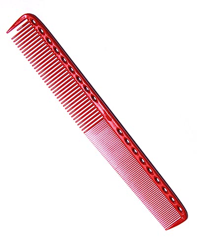 Y.S.PARK Fine Cutting Comb Extra Long Red for Hair Styling & Precision
