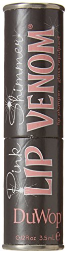 DuWop Lip Venom Lip Plumping Gloss - Pink Shimmer Hydrating Formula