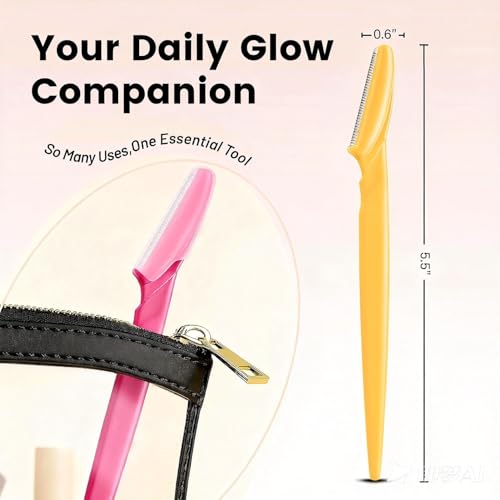 VEGITERIA Dermaplane Razor Kit for Women - Eyebrow & Facial Hair Remover
