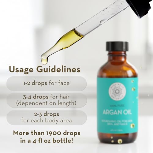 Pure Argan Oil - 4 fl oz Cold Pressed Face & Skin Oil