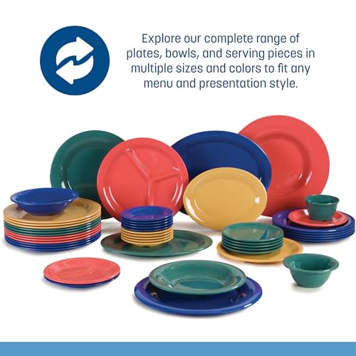 Carlisle Kingline 3-Compartment Melamine Plate, 8.75" Tan