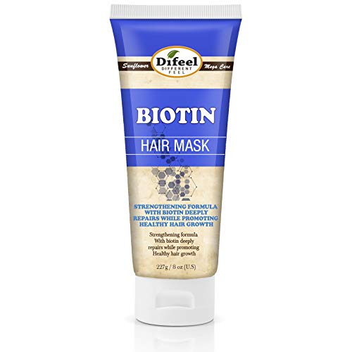 Difeel Biotin Hair Mask 8 oz. Deep Conditioning for Hair Growth & Repair
