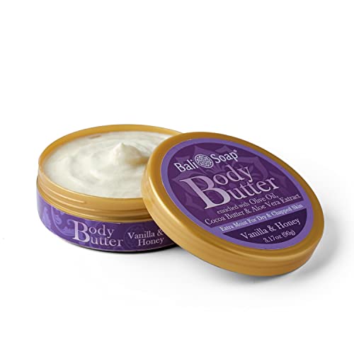 Bali Soap Chocolate & Vanilla Honey Body Butter - 2 Pack, 3.1 oz Each