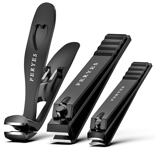 FERYES 3PCS Nail Clippers Set – Ergonomic Tools for Easy Nail Care