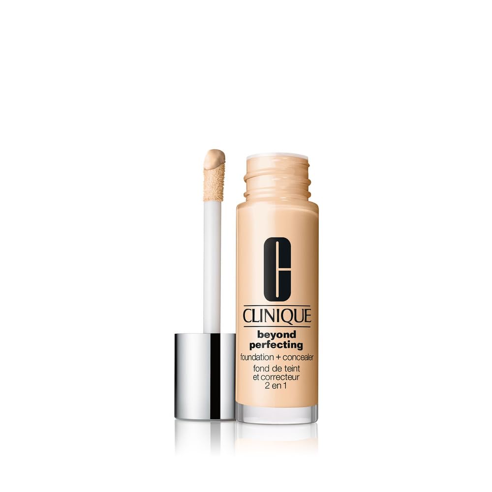 Clinique Beyond Perfecting Liquid Foundation & Concealer - Full Coverage, Natural Matte Finish for All Skin Types | 1 Fl Oz