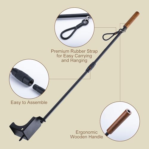 CHANGE MOORE 35.2" Portable Fire Pit Poker & Blow Stick Set