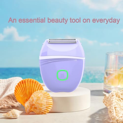 Women Electric Shaver, Wet and Dry Bikini Trimmer for Women, Rechargeable Electric Razor for Legs, Face, Arm, Underarm, Bikini Area