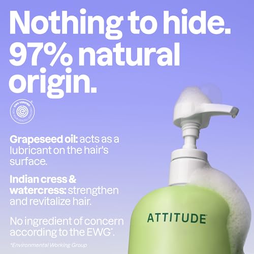 ATTITUDE Nourishing Shampoo for Dry & Damaged Hair - 32 Fl Oz
