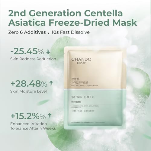 Centella Asiatica Soothing Mask - 5 Pcs Freeze-Dried Hydration