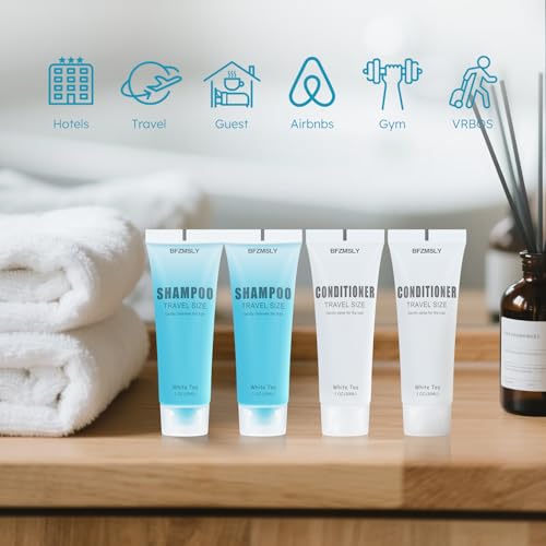 BFZMSLY Travel Shampoo & Conditioner Sets 20 Fl Oz - 10 Pack of 1 oz Bottles for Hotels & Travel