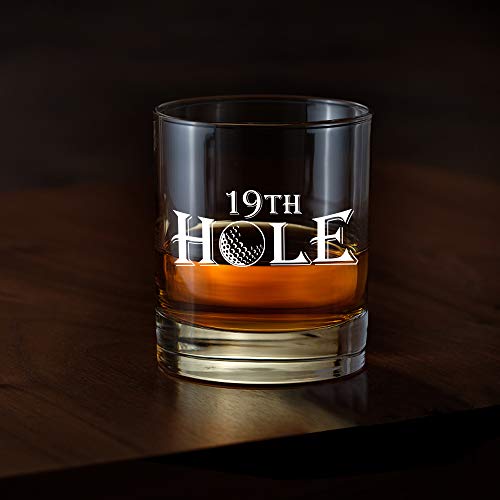 Funny 19th Hole Golf Whiskey Glass - Unique Gift for Golfers