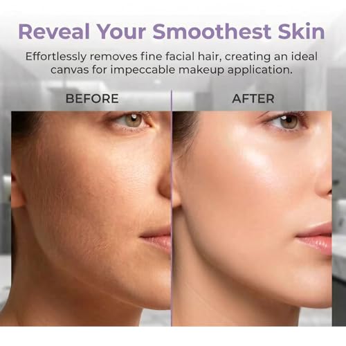 Beclerpur Electric Facial Hair Remover for Women - Painless Blue Shaver