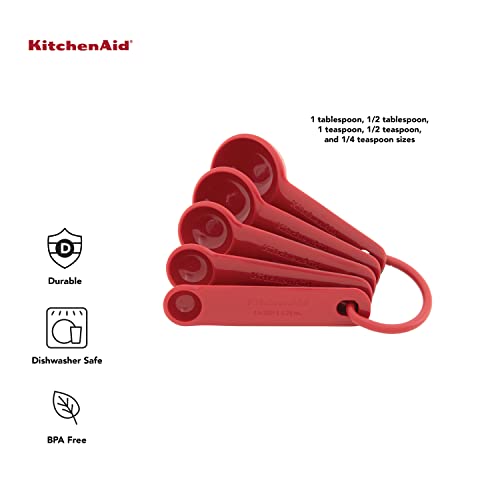 KitchenAid 5-Piece Measuring Spoon Set - Accurate & Dishwasher Safe