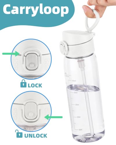 OLDLEY 20oz BPA-Free Tritan Water Bottle with Handle - Leakproof
