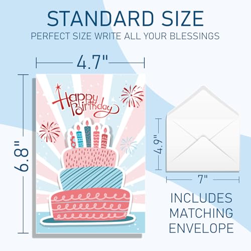 14 Pack 3D Handmade Birthday Cards with Envelopes - Unique Greeting Cards