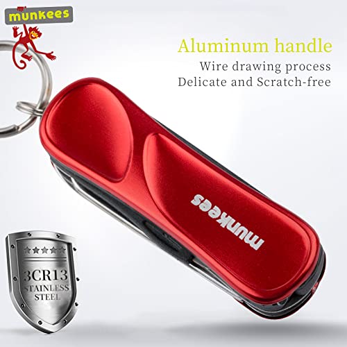 6-in-1 Manicure Keychain Multi-Tool with Nail Clippers & Tweezers