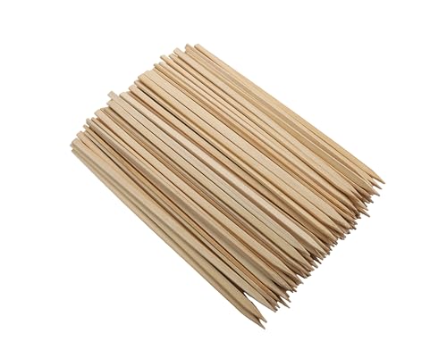 GET 8" Heavy-Duty Bamboo Skewers - Pack of 100 for Grilling