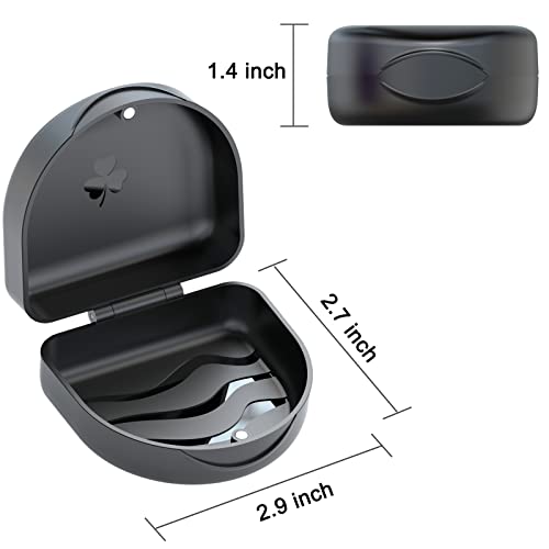 ARGOMAX Black Retainer Case for Clear Aligners & Mouth Guards