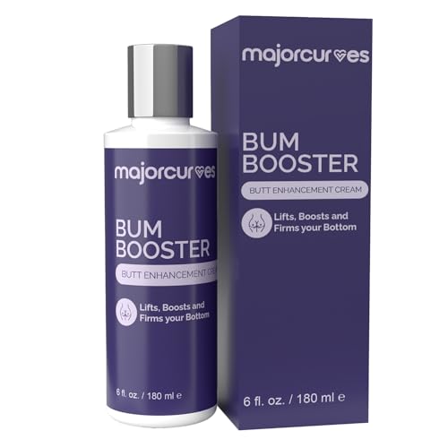 Major Curves Bum Booster Cream 6 Fl Oz - Natural Butt Enhancement & Firming