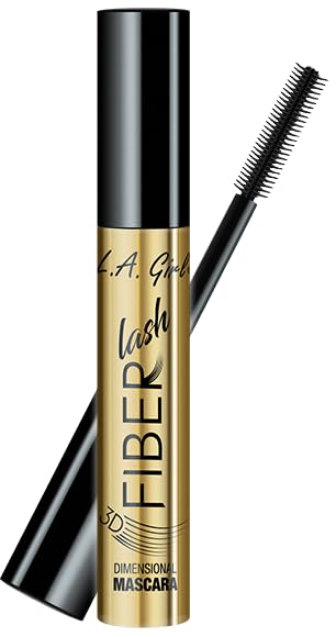 L.A. Girl Fiber Lash Mascara - Intense Black, Long-Lasting Volume & Length