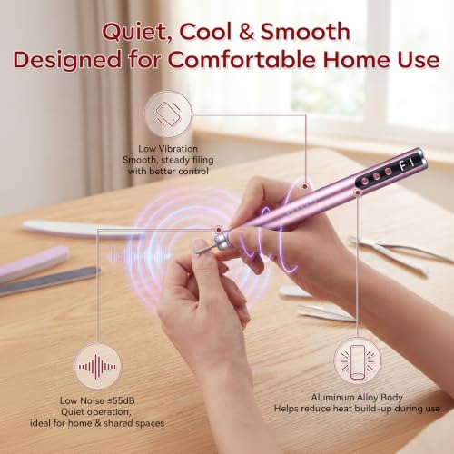Makartt Cordless Nail Drill for Beginners - 25,000 RPM E-File Kit