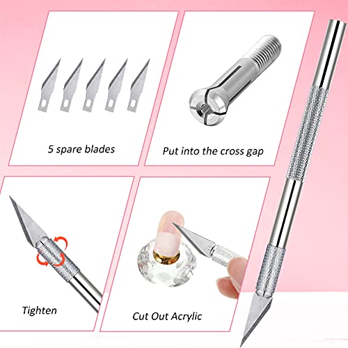 Acrylic Nail Tool Kit - French Tip Cutter & Brush Set