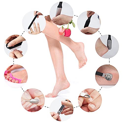 WOBEVB 31-Piece Professional Pedicure Kit with Nail Clipper & Callus Remover