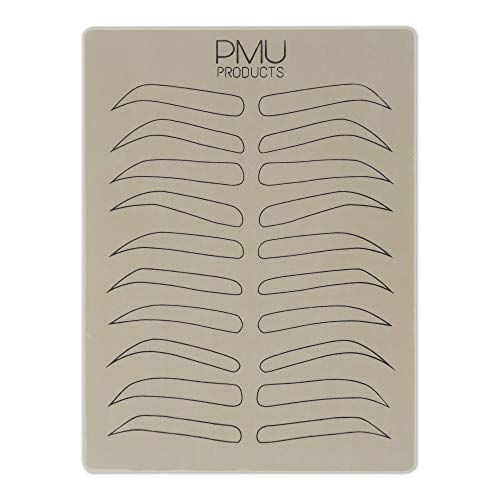 Cosmopolitan Pack Double-Sided Microblading Practice Skin - Realistic Hairstroke, No Ink Needed (Black - 5) by PMU PRODUCTS