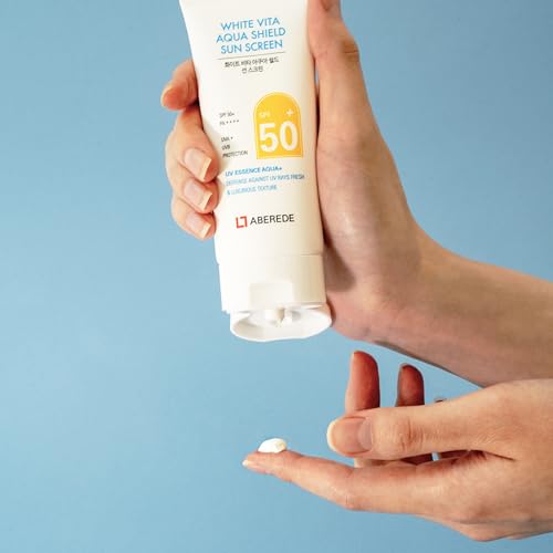 ABEREDE Korean SPF50+ PA++++ Sunscreen with Hyaluronic Acid, Hydrating Face Sunblock, No White Cast, 50ml