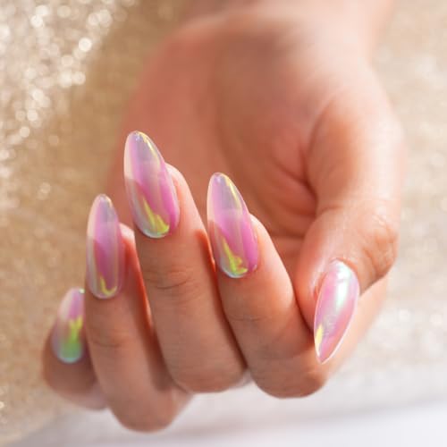 Pretty Diva Aurora Chrome Nail Powder - Iridescent Mermaid Glitter