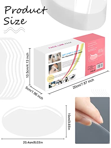 EBANKU 300 Pcs Shower & Eyebrow Shield Visors for Post-Care & Salon Use