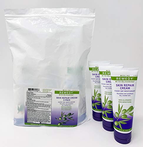 Medline Remedy Skin Repair Cream, Scented 4 oz (Pack of 3)