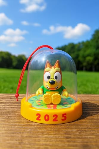 Bluey and Bingo Christmas Ornament Pack - 2 Poseable Mini Figures